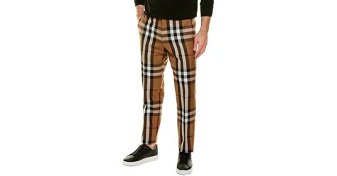 burberry green checked pants|Burberry pants for men.